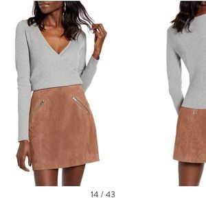 Leith Rib Wrap Sweater